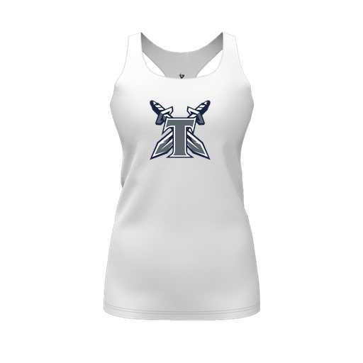 [FT0TRBWH-FYS-LOGO2] Decker Racerback Tank Top (Female Youth S, White, Logo 2)