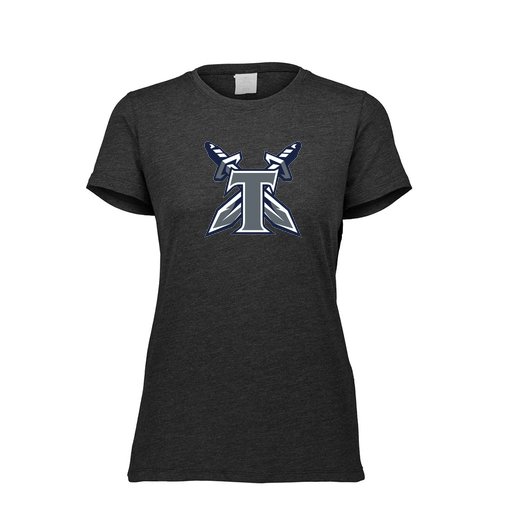 [FTSCUBBK-FAXS-LOGO2] Decker Women's Tri-Blend T-Shirt - Short Sleeve (Female Adult XS, Black, Logo 2)