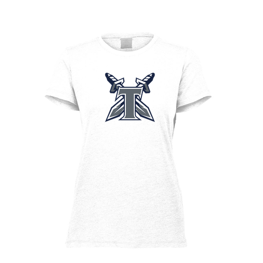 [FTSCUBWH-FAXS-LOGO2] Decker Women's Tri-Blend T-Shirt - Short Sleeve (Female Adult XS, White, Logo 2)