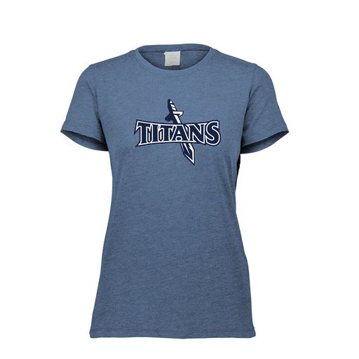 [FTSCUBNV-FAXS-LOGO1] Decker Women's Tri-Blend T-Shirt - Short Sleeve (Female Adult XS, Navy, Logo 1)
