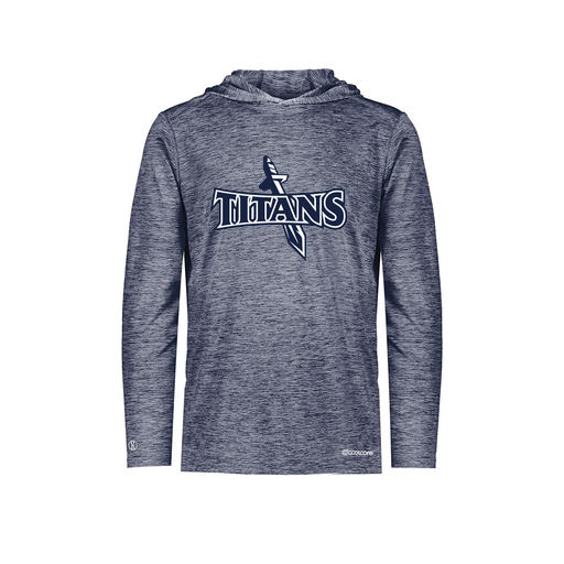 [FOLHCGNV-AS-LOGO1] Decker Men's Charge Hoodie (Adult S, Navy, Logo 1)