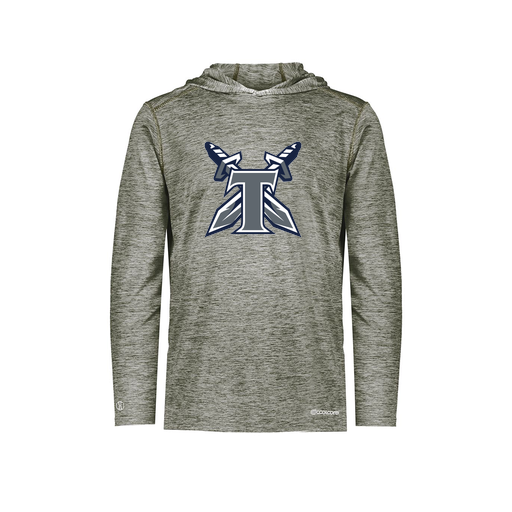 [FOLHCGGY-YS-LOGO2] Decker Youth Charge Hoodie (Youth S, Gray, Logo 2)