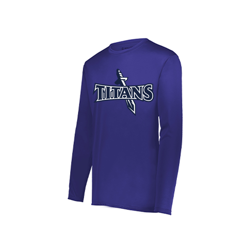 [222822.747.XS-LOGO1] Men's LS Smooth Sport Shirt (Adult XS, Purple, Logo 1)