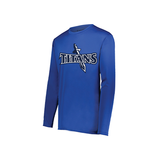[222822.060.XS-LOGO1] Men's LS Smooth Sport Shirt (Adult XS, Royal, Logo 1)