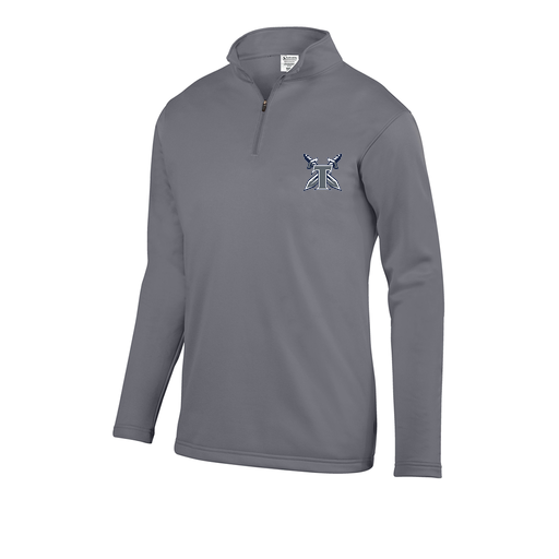 [FOLQFFGY-YS-LOGO2] Decker Youth FlexFleece 1/4 Zip (Youth S, Gray, Logo 2)